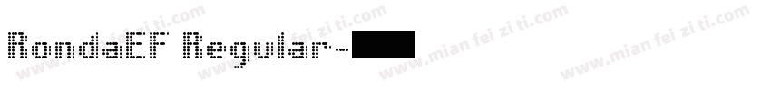 RondaEF Regular字体转换